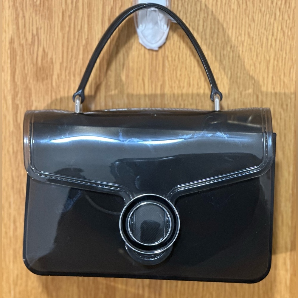 Cute Translucent Black Shoulder Bag
